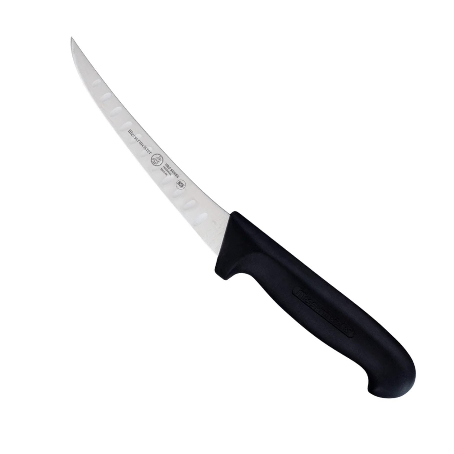 Messermeister Four Seasons Semi-Flexible Curved Kullenschliff Boning Knife, 6-Inch